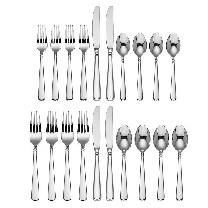 slide 2 of 2, LenoxPearl Platinum Flatware Set, 20 ct