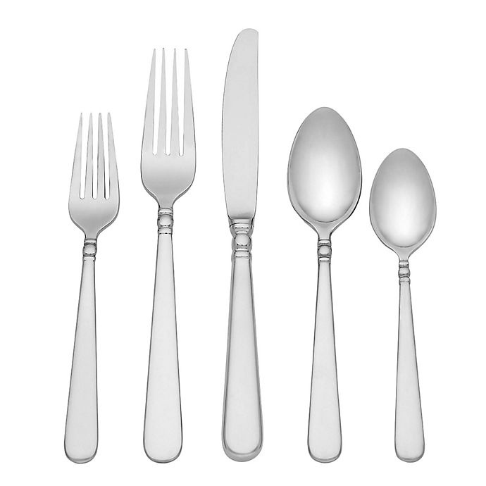 slide 1 of 2, LenoxPearl Platinum Flatware Set, 20 ct