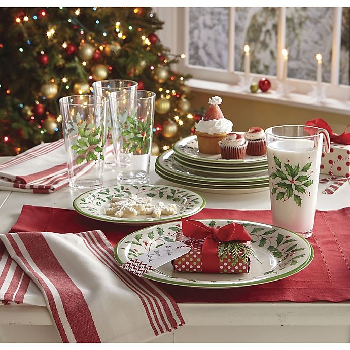 slide 3 of 4, Lenox Holiday Melamine Accent Plates, 4 ct