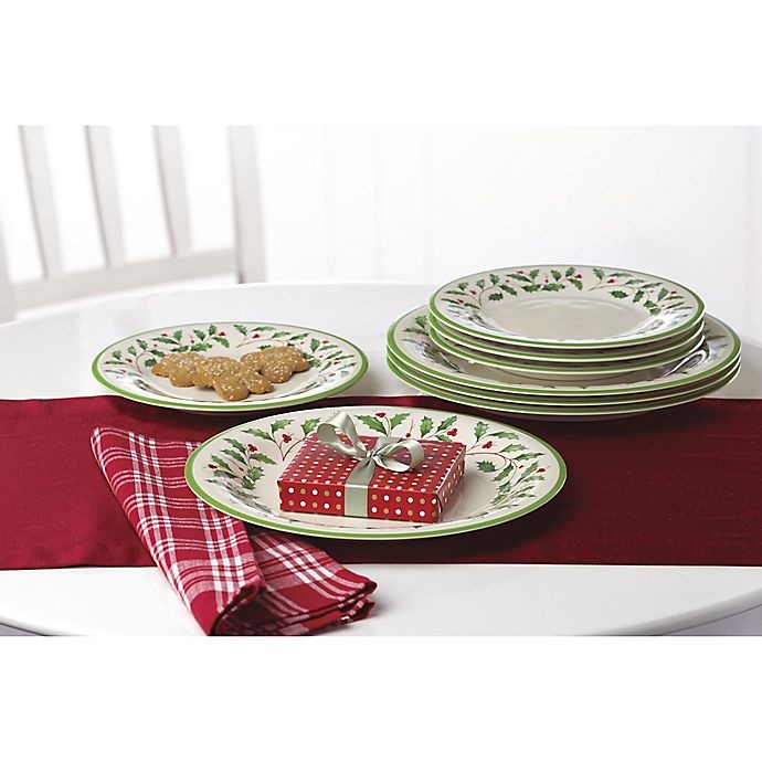 slide 4 of 4, Lenox Holiday Melamine Accent Plates, 4 ct