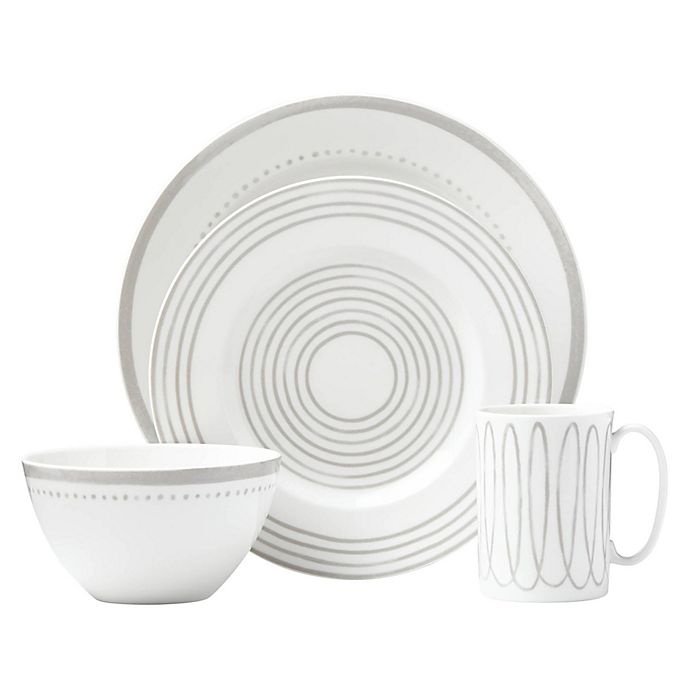 slide 1 of 1, Kate Spade New York Charlotte Street West Place Setting - Grey, 4 ct