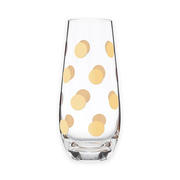 slide 1 of 2, Kate Spade New York Pearl Place Stemless Champagne Glass, 2 ct