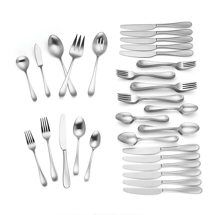 slide 2 of 2, Lenox Chesterbrook Satin Flatware Set, 65 ct