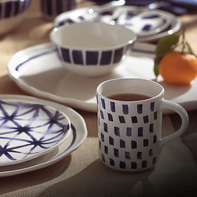 slide 3 of 4, Lenox Painted Elements Indigo Sketch Place Setting, 4 ct