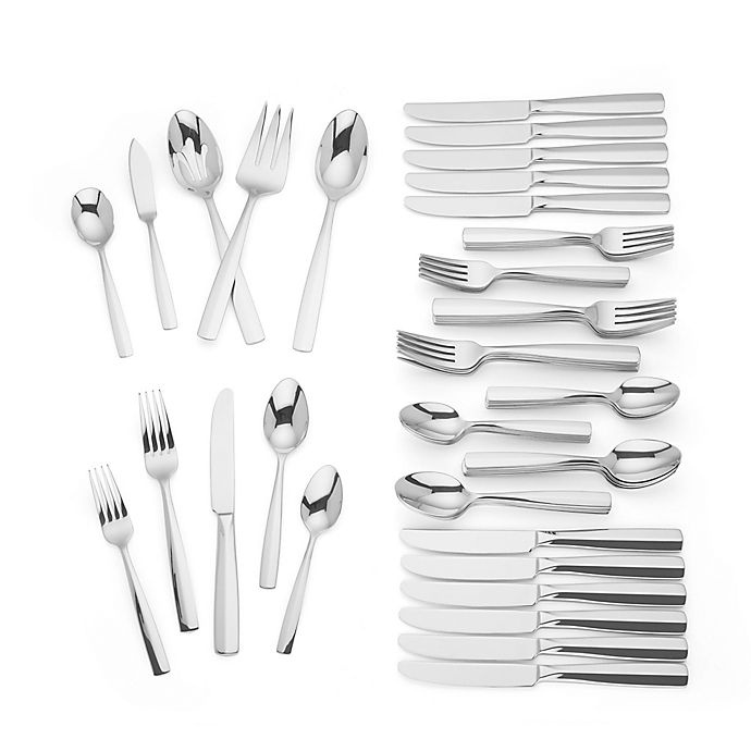 slide 2 of 2, Lenox Lachlan Flatware Set, 65 ct