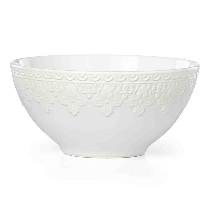 slide 1 of 1, Lenox Chelse Muse Fleur White All Purpose Bowl, 1 ct