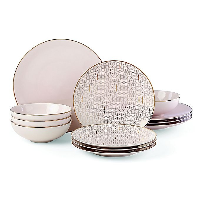 slide 1 of 1, Lenox Trianna Blush Dinnerware Set, 12 ct