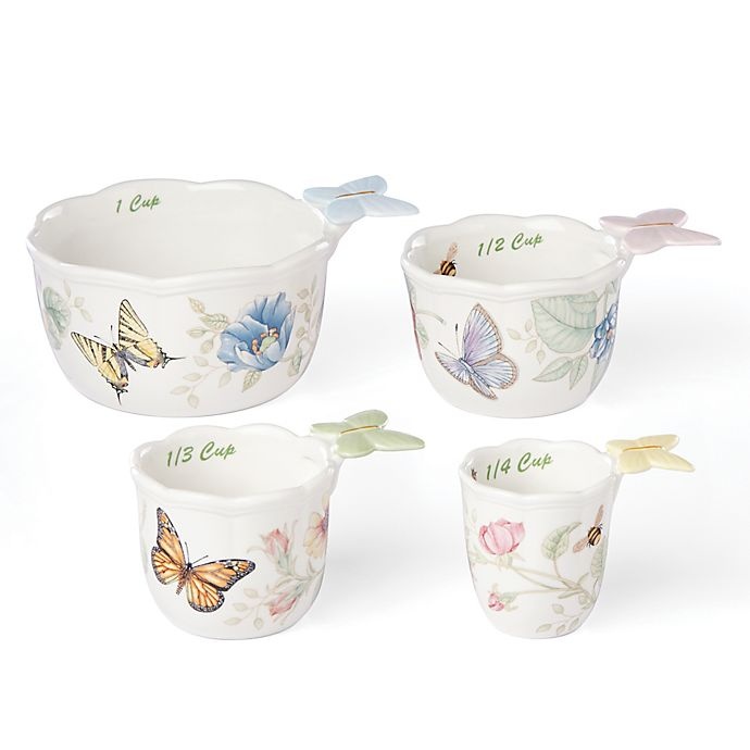 slide 1 of 1, Lenox Butterfly Meadow Measuring Cup Set, 4 ct