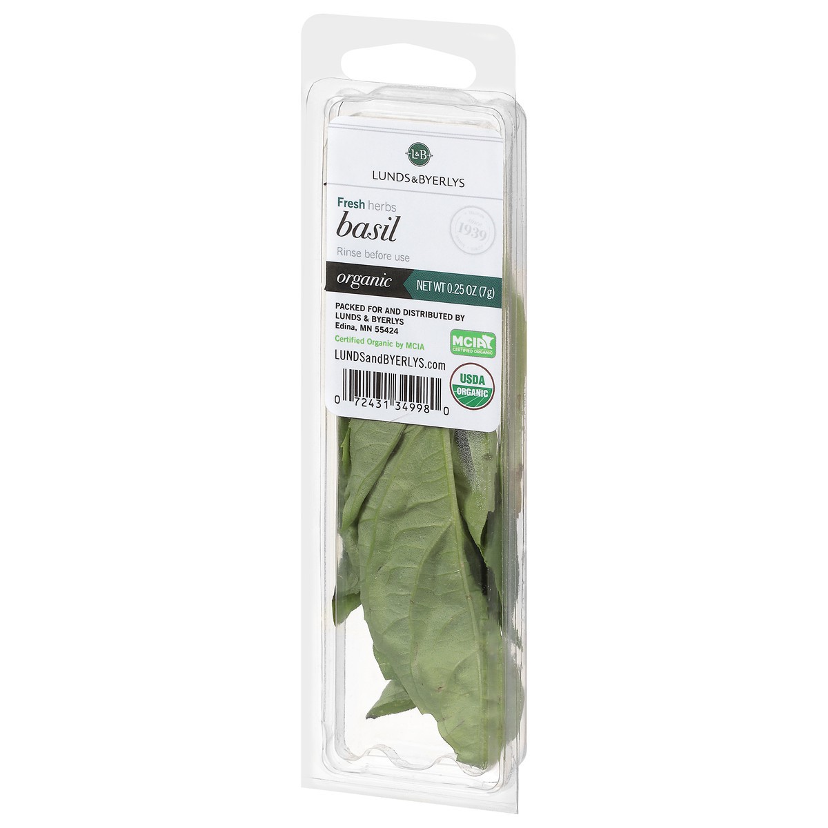 slide 9 of 9, L&B Lunds & Byerlys Fresh Herbs Organic Basil 0.25 oz, 0.25 oz