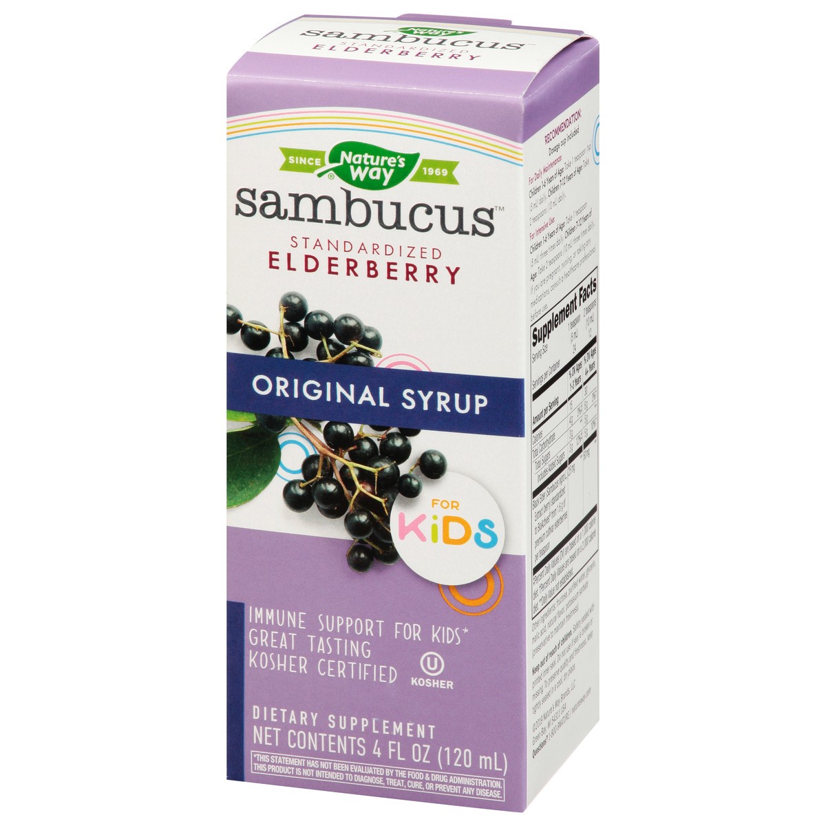 slide 3 of 9, Nature's Way Elderberry For Kids Immune Support Syrup, 4 fl oz