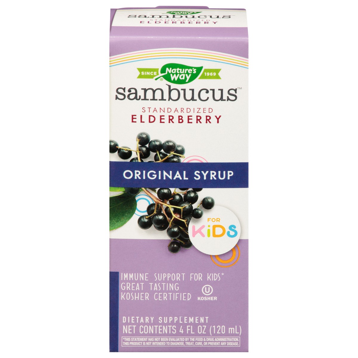 slide 1 of 9, Nature's Way Elderberry For Kids Immune Support Syrup, 4 fl oz