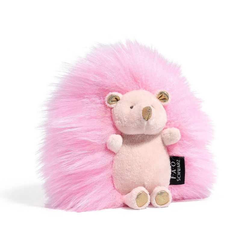 slide 1 of 8, FAO Schwarz 6" Sparklers Pink Hedgehog Toy Plush, 1 ct