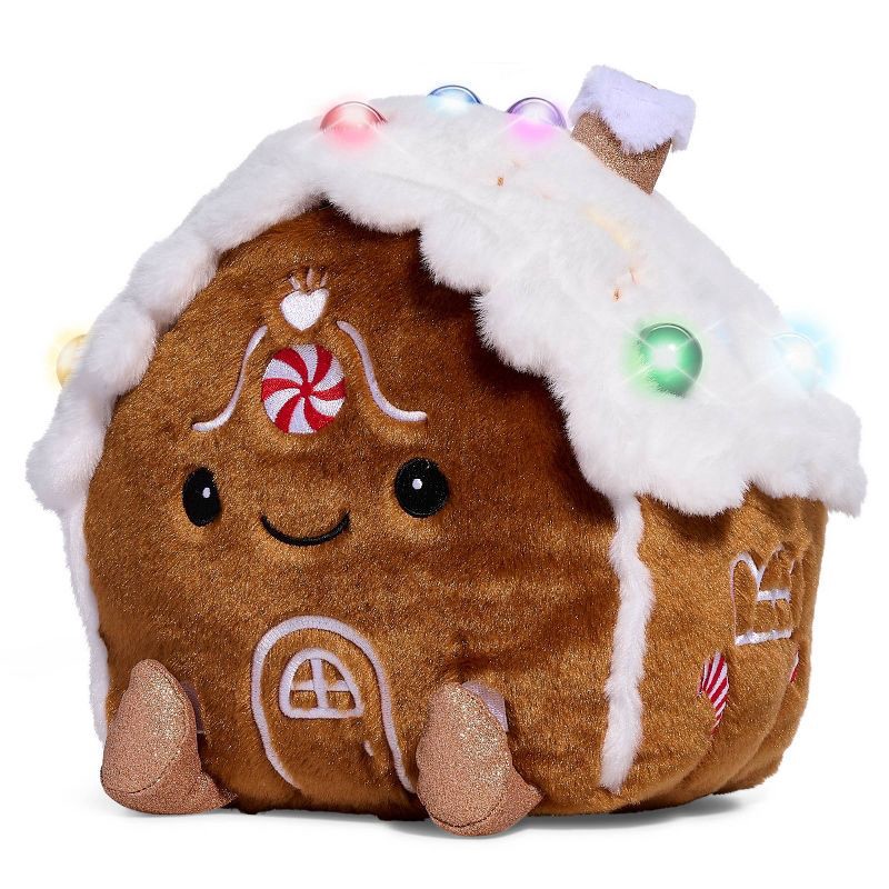 FAO Schwarz Toy Plush LED with Sound Gingerbread House 12 1 ct