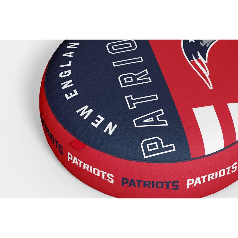 slide 2 of 3, NFL New England Patriots Circle Plushlete Pillow: Sports Logo Round Throw, 1 ct