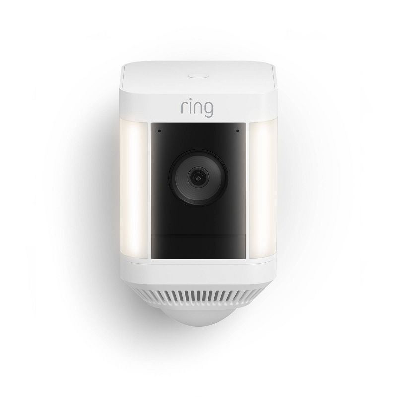 slide 8 of 8, Ring Spotlight Cam Plus (Battery) - White: Outdoor Security, Smartphone Compatible, 1 ct