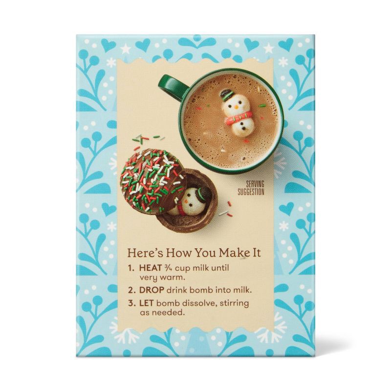 slide 3 of 4, Christmas Hot Chocolate Drink Bomb - Belgian Milk Chocolate Topped with Sprinkles - 1.6oz/1ct - Favorite Day™, 1.6 oz, 1 ct