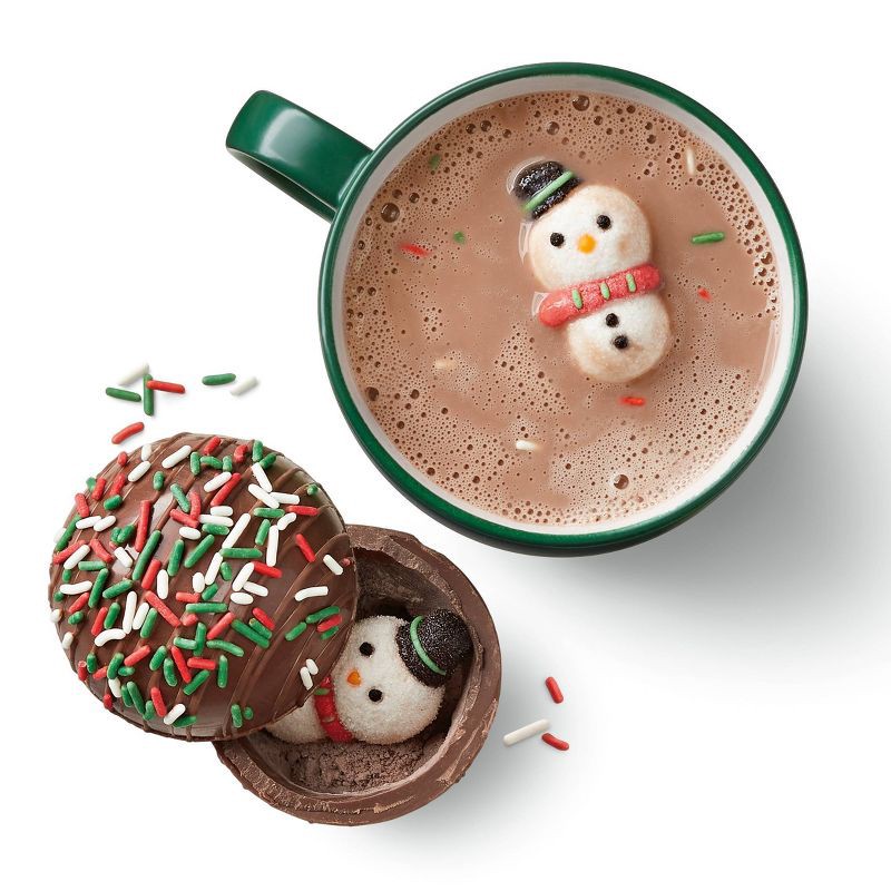 slide 4 of 4, Christmas Hot Chocolate Drink Bomb - Belgian Milk Chocolate Topped with Sprinkles - 1.6oz/1ct - Favorite Day™, 1.6 oz, 1 ct