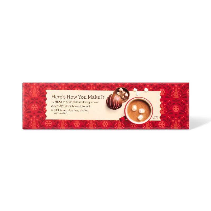 slide 4 of 4, Christmas Hot Chocolate Drink Bombs - 4.8oz/3ct - Favorite Day™, 4.8 oz, 3 ct