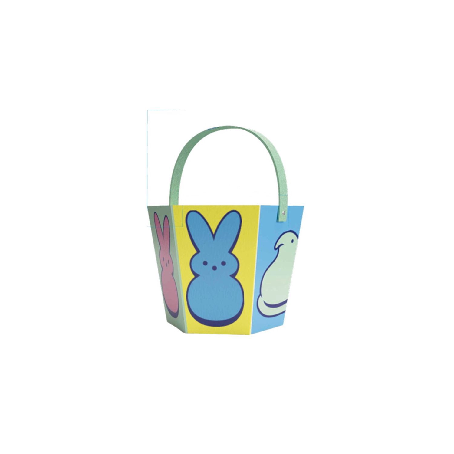 slide 1 of 1, PEEPS Hexagon Paperboard Bucket, 1 ct