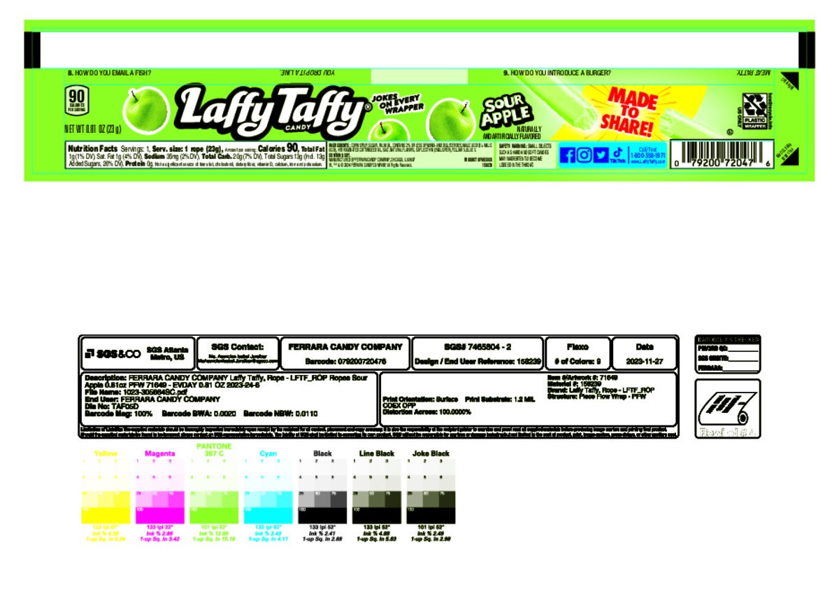 slide 3 of 13, Laffy Taffy Sour Apple 0.81oz 71649 158239, 0.81 oz