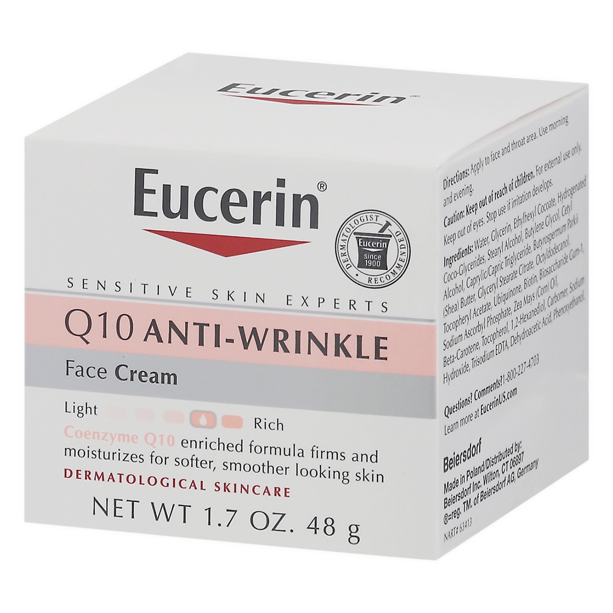 slide 2 of 13, Eucerin Q10 Anti-Wrinkle Face Cream 1.7 oz, 1.7 oz