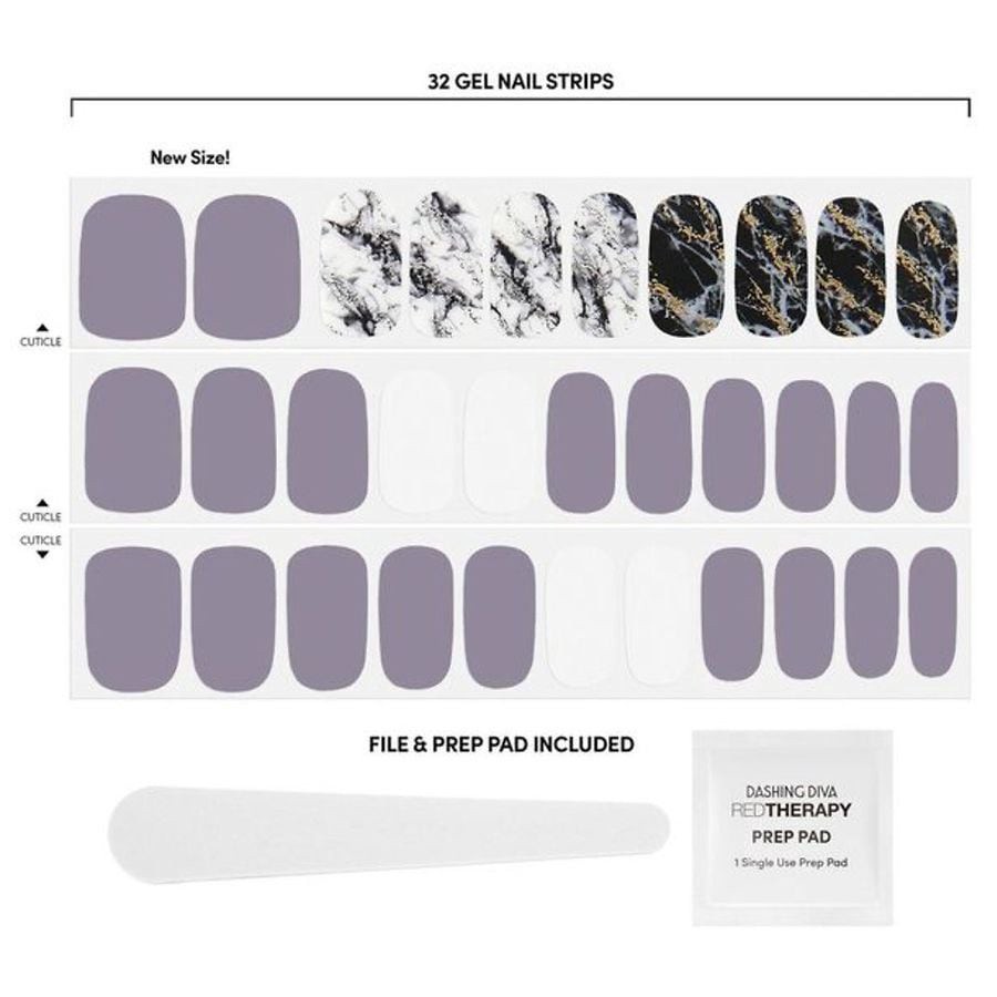 slide 2 of 5, Dashing Diva Gloss Natural Wonder Ultra Shine Gel Palette Nail Strips, 32 ct