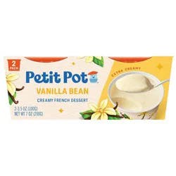 Petit Pot Vanilla Bean Creamy French Dessert - 7 oz / 2 ct