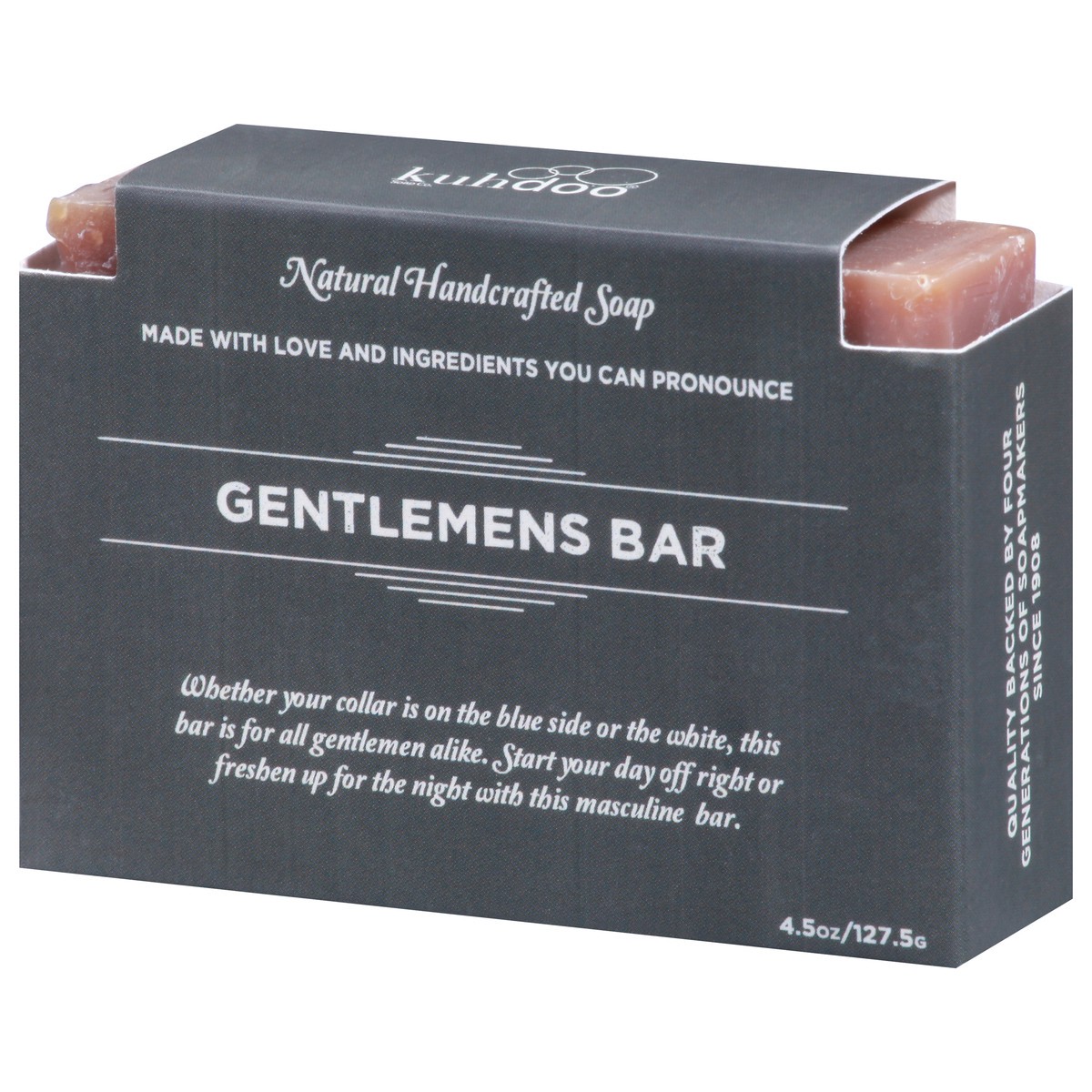 slide 6 of 9, Kuhdoo Handcrafted Natural Gentlemans Bar Soap 4.5 oz, 4.5 oz