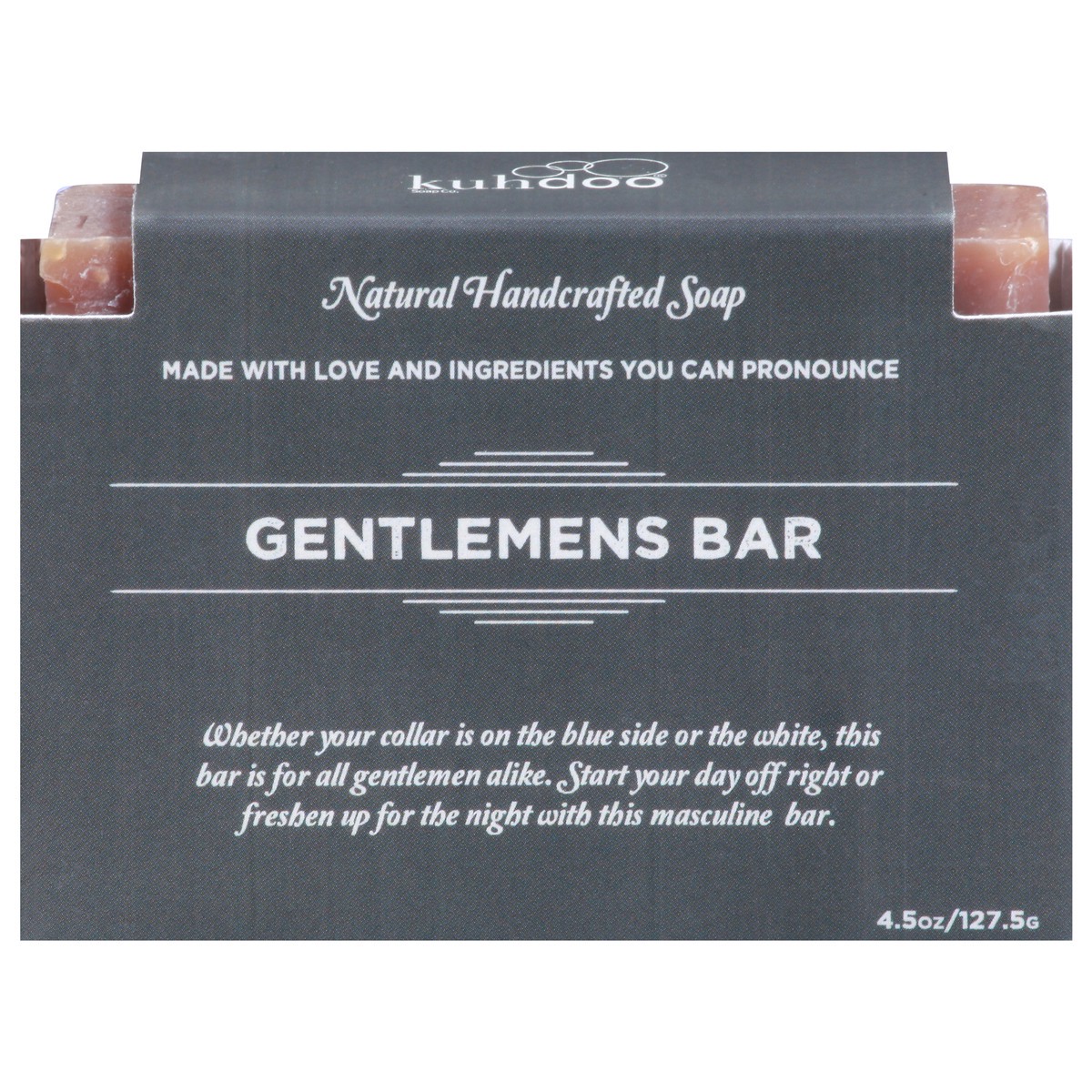 slide 1 of 9, Kuhdoo Handcrafted Natural Gentlemans Bar Soap 4.5 oz, 4.5 oz