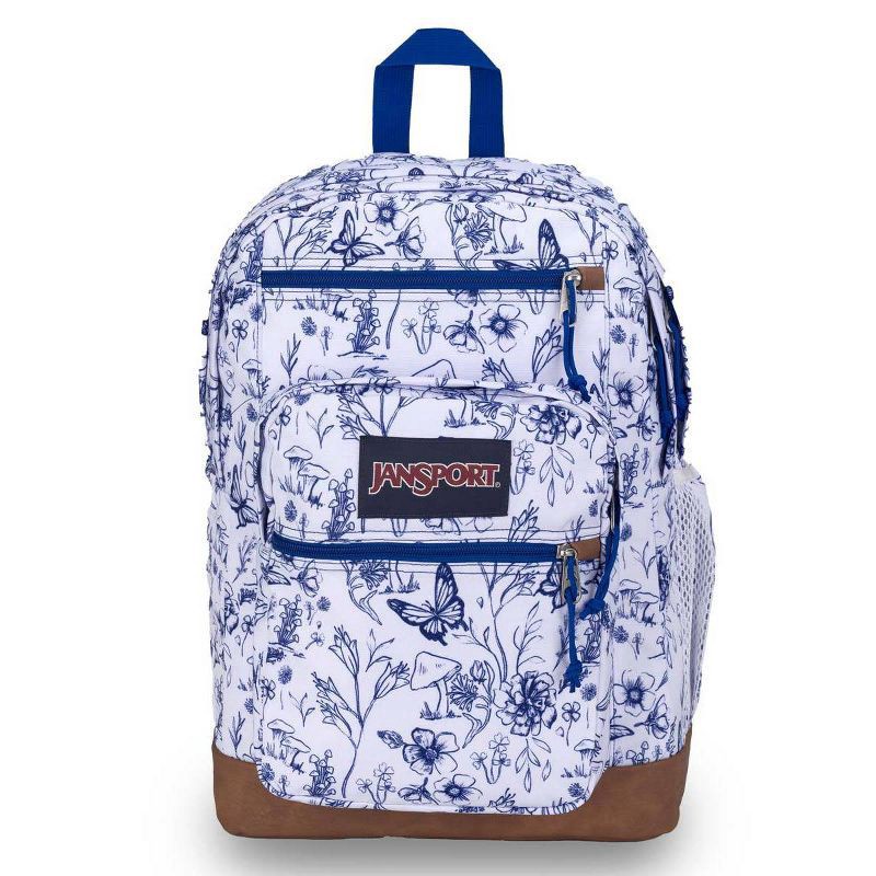 slide 1 of 3, JanSport Cool Student Backpack With 15" Laptop Pocket, Foraging Finds, 15 in