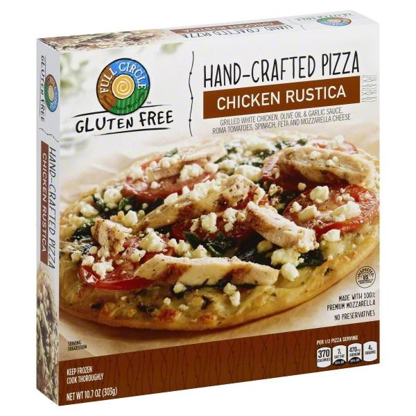 slide 1 of 6, Full Circle Market Gluten Free Hand Crafted Pizza Chicken Rustica, 10.4 oz