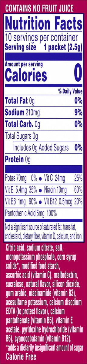 slide 2 of 6, Propel Electrolyte Water Beverage Mix, Zero Sugar, Black Cherry, 10 Pack, 10 ct