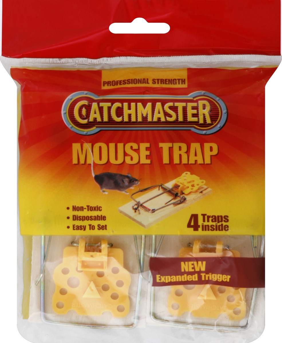 slide 2 of 2, Catchmaster Mouse Trap, 4 ct