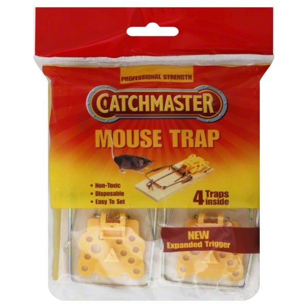 slide 1 of 2, Catchmaster Mouse Trap, 4 ct