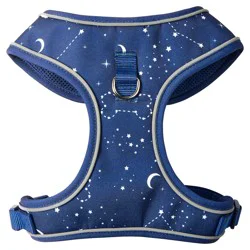 Meijer Dog Harness Blue Star & Moon Reflective, Large