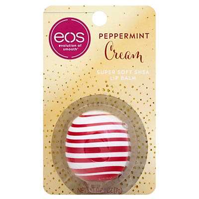 slide 1 of 1, eos Peppermint Cream Super-Soft Shea Lip Balm, 1 ct