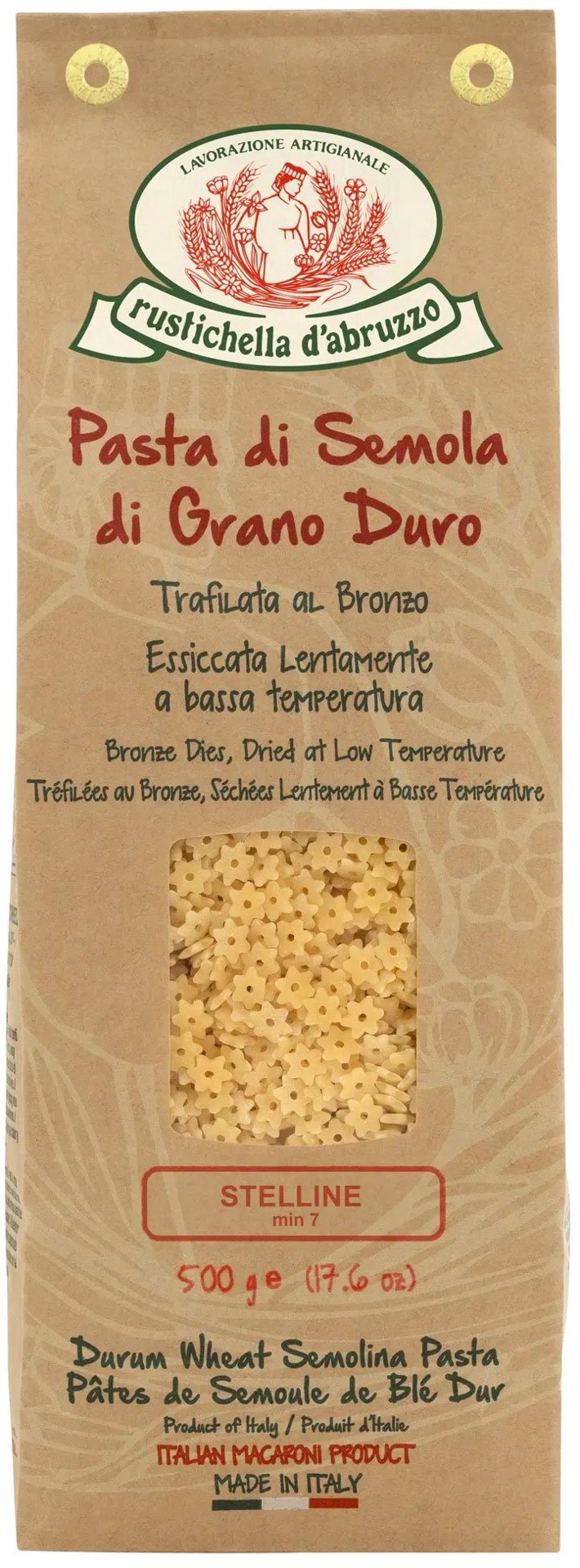 slide 1 of 1, Rustichella d'Abruzzo Pasta Stelline, 17.6 oz