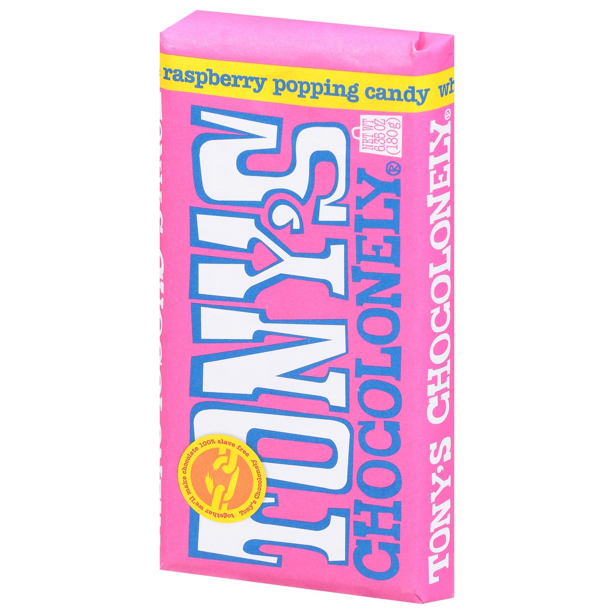 slide 3 of 9, Tony's Chocolonely White Choc Raspberry Bar, 6.35 oz