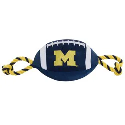 NCAA Michigan Wolverines Nylon Football Dog Toy