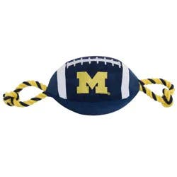NCAA Michigan Wolverines Nylon Football Dog Toy