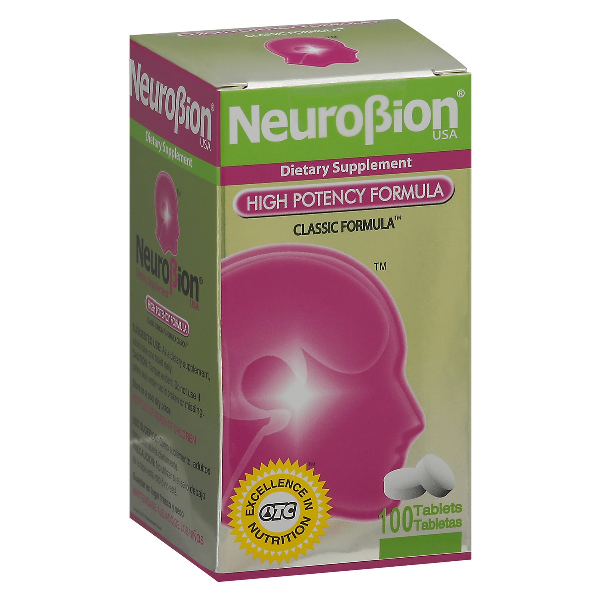 slide 7 of 13, Neurobion High Potency Formula Dietary Supplement 100 Tablets Box, 1 ct