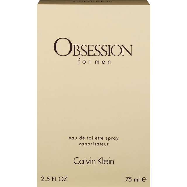 slide 1 of 1, Calvin Klein Obsession Eau De Toilette Spray For Men, 2.5 oz