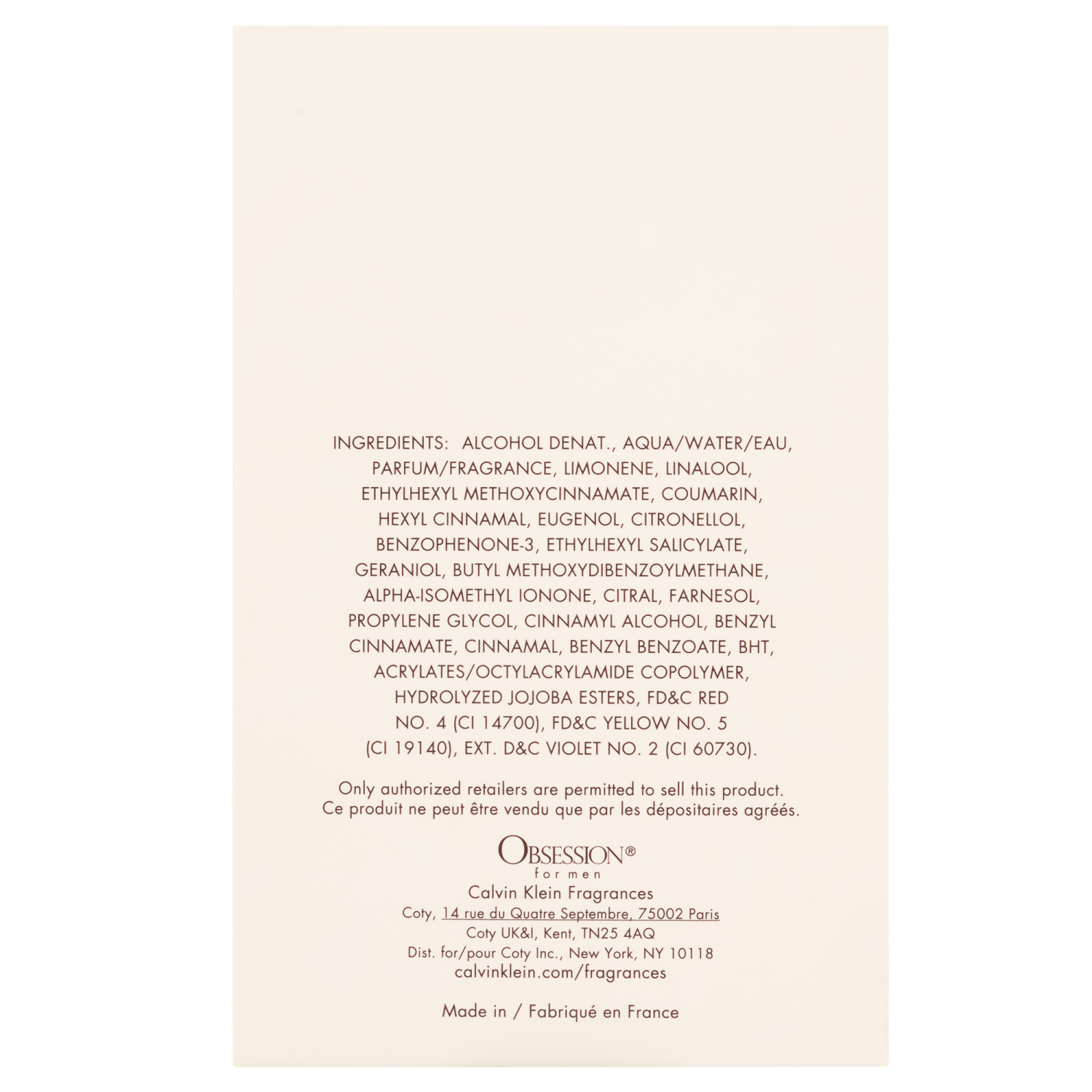 slide 2 of 2, Obsession by Calvin Klein, 2.5oz Eau De Toilette, For Men, 2.5 oz