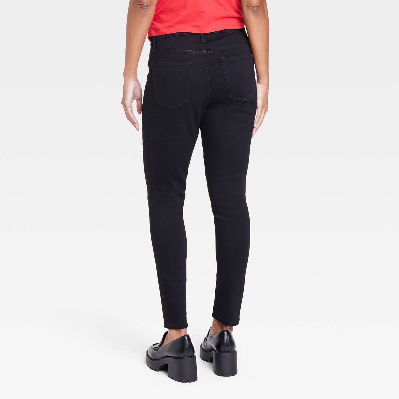 slide 2 of 4, Under Belly Skinny Maternity Pants - Isabel Maternity by Ingrid & Isabel™ Black 8: High Rise, Ankle Length, 1 ct