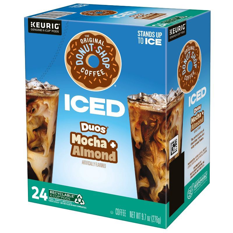 slide 7 of 8, Keurig The Original Donut Shop Medium Roast ICED Mocha + Almond K-Cup Pods - 24ct, 24 ct