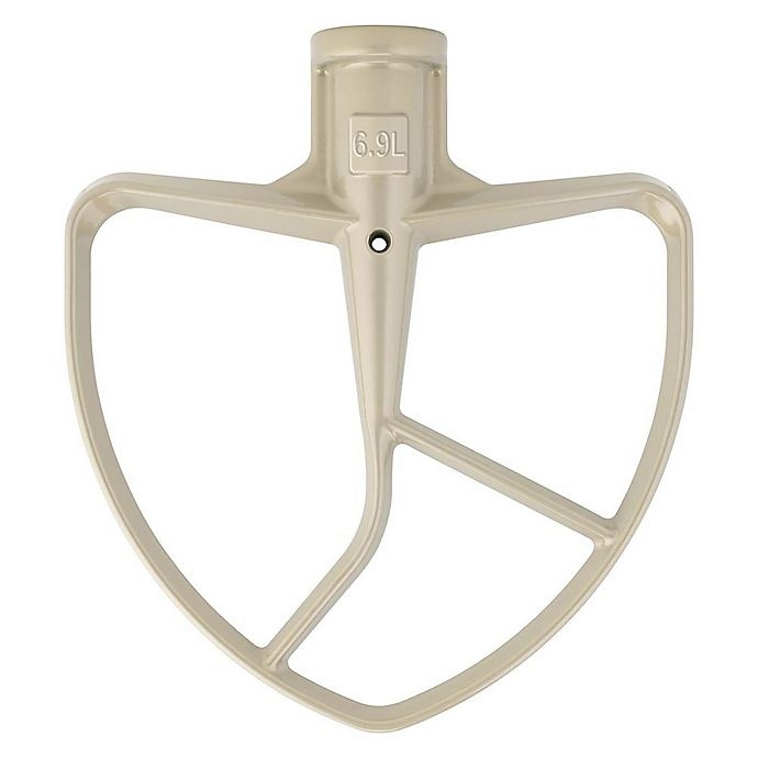 slide 1 of 1, KitchenAid Coated Flat Beater for Stand Mixer - Beige, 7 qt