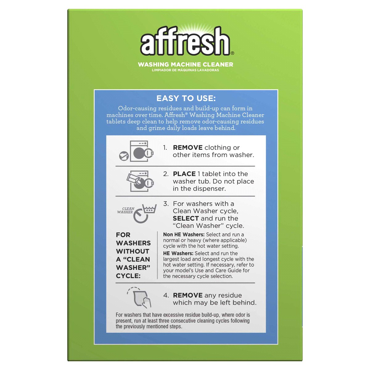slide 2 of 2, Affresh 6-Month Supply Washing Machine Cleaner Value Pack 6 ea, 6 ct