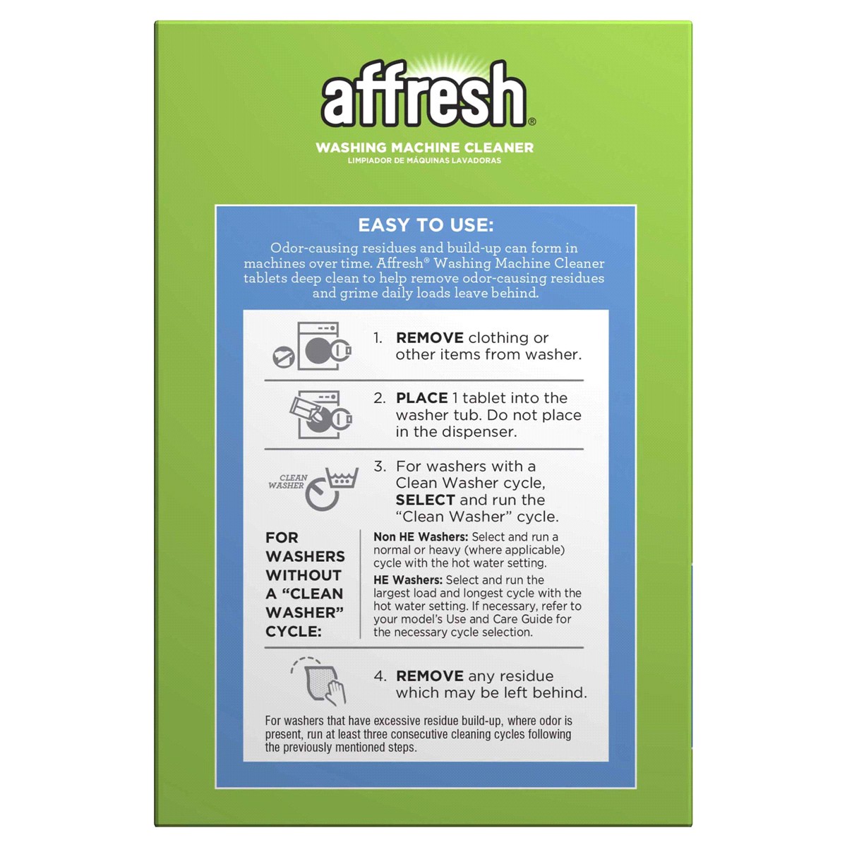 slide 5 of 5, Affresh 6-Month Supply Washing Machine Cleaner Value Pack 6 ea, 6 ct