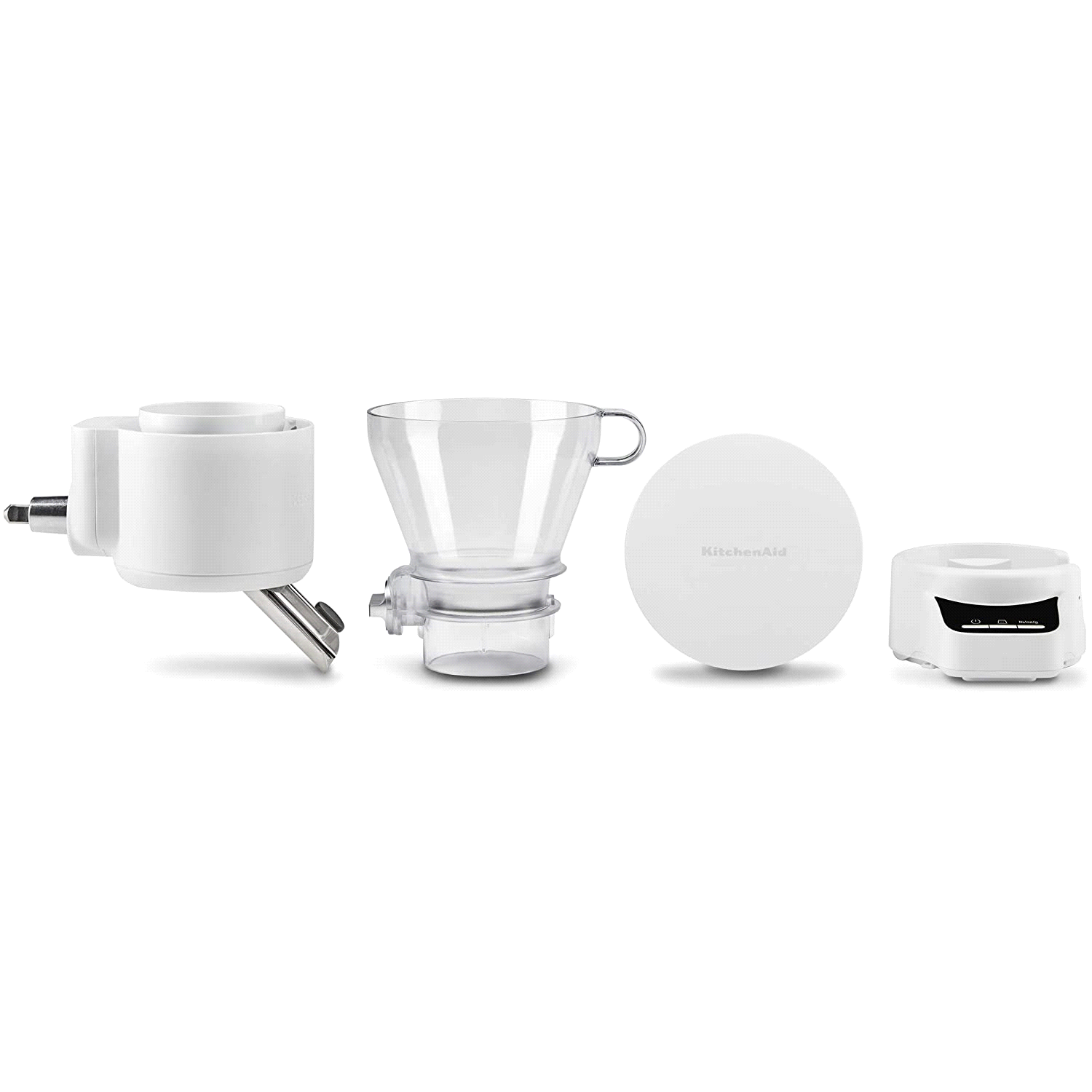 slide 1 of 4, KitchenAid Sifter and Scale Attachment - White KSMSFTA, 1 ct