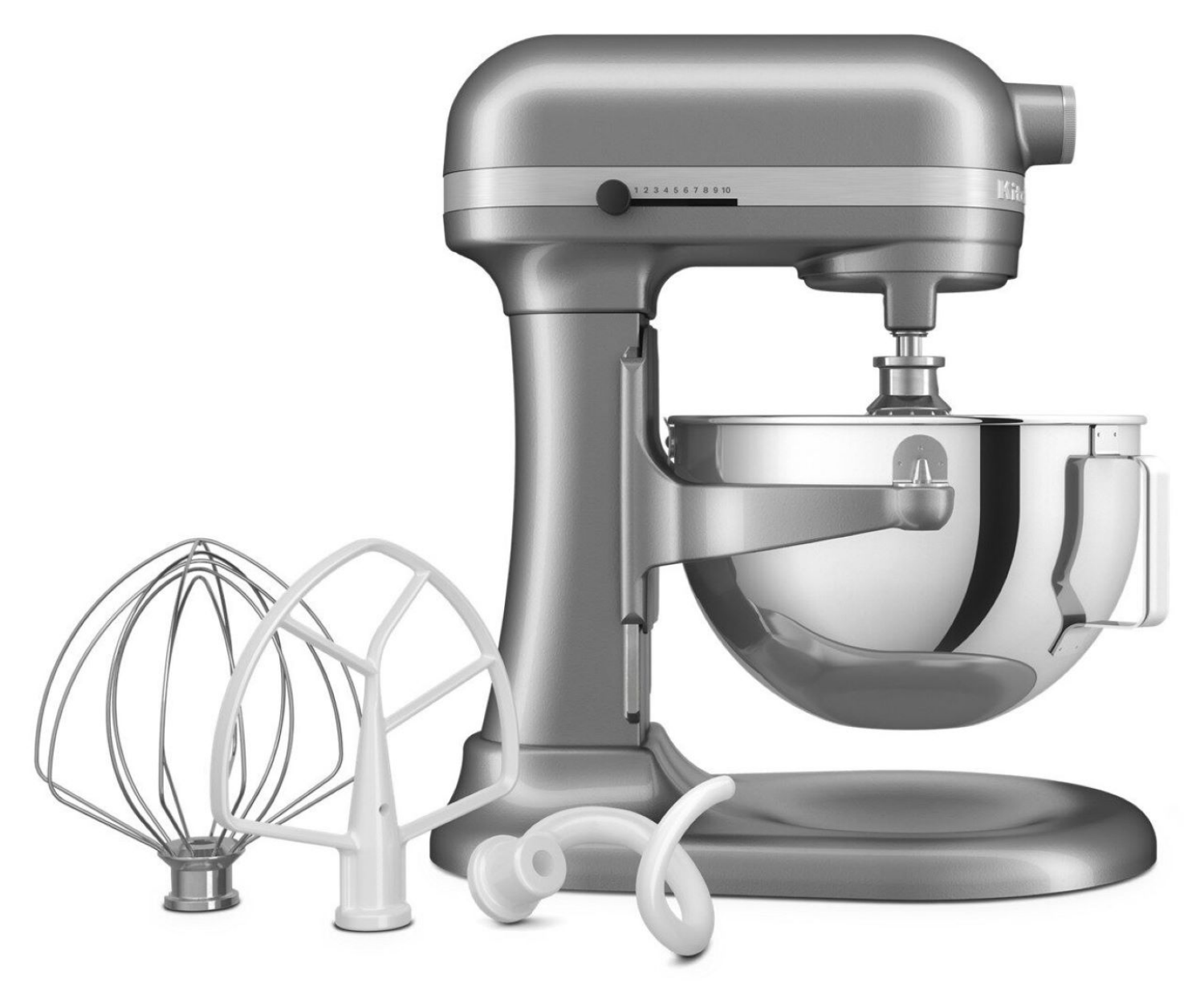 slide 4 of 7, KitchenAid 5.5 Quart Bowl-Lift Stand Mixer - KSM55 - Contour Silver, 5.5 qt